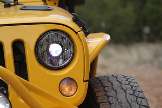 KC HiLiTES 7" Gravity LED Pro DOT Headlight (F&R): Jeep Wrangler JK 2007-2018