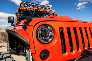 KC HiLiTES 7" Gravity LED Pro DOT Headlight (F&R): Jeep Wrangler JK 2007-2018