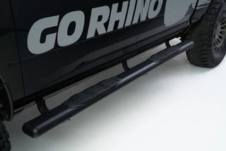 Go Rhino 1000 Series 5" Textured Black Side Steps: Jeep Wrangler (07-26)