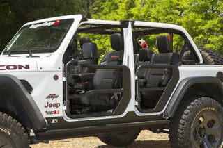 Rugged Ridge Front Fortis Tube Doors with Mirrors (PAIR): Jeep Wrangler JL / Gladiator JT 2018-26 / 20-24