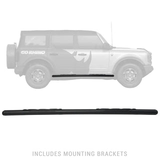 Go Rhino 1000 Series 5" Textured Black Side Steps: Jeep Wrangler (07-26)