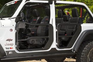 Rugged Ridge Front Fortis Tube Doors (PAIR): Jeep Wrangler JL / Gladiator JT 2018-26 / 20-24