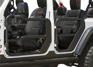 Rugged Ridge Front Fortis Tube Doors (PAIR): Jeep Wrangler JL / Gladiator JT 2018-26 / 20-24