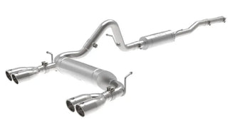 aFe Vulcan Series Cat-Back Exhaust Quad Polished Tips (REAR): Jeep Wrangler JK 2007-2018 3.8/3.6L