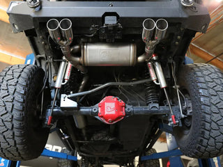 aFe Vulcan Series Cat-Back Exhaust Quad Polished Tips (REAR): Jeep Wrangler JK 2007-2018 3.8/3.6L
