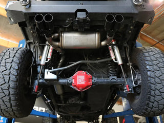 aFe Vulcan Series Cat-Back Exhaust Quad Black Tips (REAR): Jeep Wrangler JK 2007-2018 3.8/3.6L