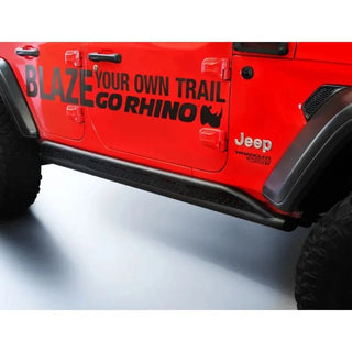 Go Rhino Frame Mount Sliders (PAIR): Jeep Wrangler (07-26)