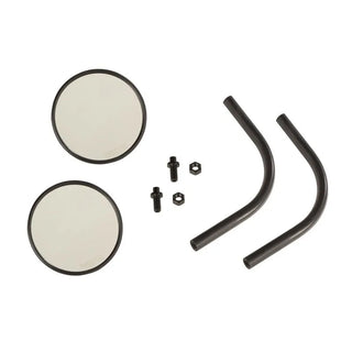 Rugged Ridge Round Trail Mirror Kit (LEFT/RIGHT): Jeep Wrangler JL / Gladiator JT 2018-26 / 20-24 - Black