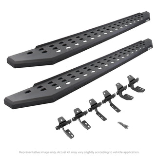 Go Rhino RB20 Complete Running Boards Kit: Fits Most Jeep Wrangler Models (2007-2018) w/ Brackets
