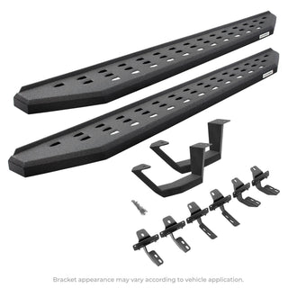 Go Rhino RB20 Complete Running Boards Kit w/ Drop Steps: Fits Most Jeep Wrangler Models (2007-2018)