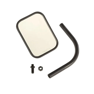 Rugged Ridge Square Trail Mirror (F&R): Jeep Wrangler JL 2018-26 / Gladiator JT 2020-24 - Tough Satin Black