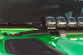 Rigid Industries 20" Adapt Hood Light Mount (FRONT): Jeep Wrangler JL 2018-26 / Gladiator JT 2020-25