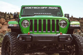 Rigid Industries 20" Adapt Hood Light Mount (FRONT): Jeep Wrangler JL 2018-26 / Gladiator JT 2020-25
