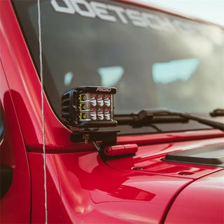 Rigid Industries A-Pillar Mount Kit (FRONT): Jeep Wrangler JL 2018-26 / Gladiator JT 2020-25