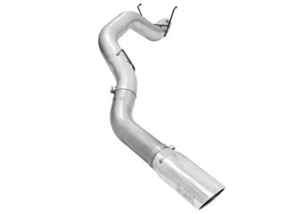 aFe Atlas 5" Aluminized Steel DPF-Back Exhaust Polished Tip (REAR): RAM 2500/3500 2013-2018 6.7L