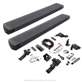 Go Rhino VoltStep Electric Running Board Kit (4DR): Jeep Wrangler (07-18) w/ Bedliner Coating