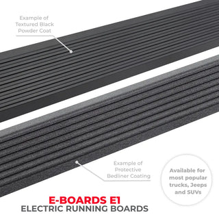 Go Rhino VoltStep Electric Running Board Kit (4DR): Jeep Wrangler (07-18) w/ Bedliner Coating