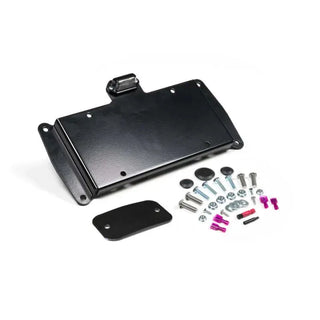 JKS Manufacturing License Plate Relocation Kit w/ Light: Jeep Wrangler JK 2007-2018