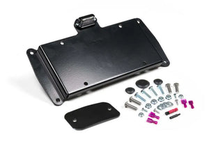 JKS Manufacturing License Plate Relocation Kit w/ Light: Jeep Wrangler JK 2007-2018