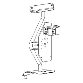 Go Rhino Front Fender Jack Mount (FRONT): Jeep Wrangler / Gladiator (07-26) - Textured Black