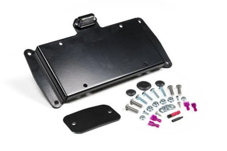 JKS Manufacturing License Plate Relocation Kit w/ Light: Jeep Wrangler JK 2007-2018