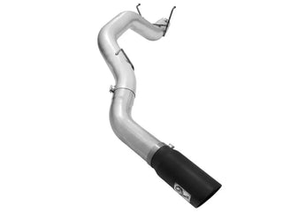 aFe Atlas 5" Aluminized Steel DPF-Back Exhaust Black Tip (REAR): RAM 2500/3500 2013-2018 6.7L
