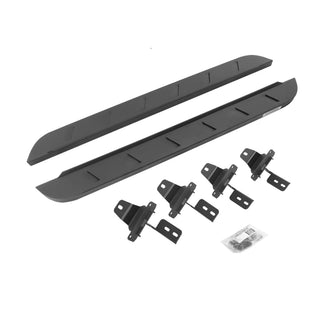 Go Rhino RB10 Slim Line Running Boards Kit w/ Brackets: Jeep Wrangler (2018-2026) - Textured Black