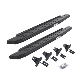 Go Rhino RB30 Textured Black Powder Coat Running Boards Complete Kit: Fits Jeep Wrangler (07-26)