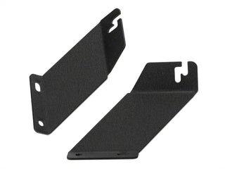 Raxiom HD Powder Coated Steel Light Bar Hood Mount Brackets: Jeep Wrangler (07-18) w/ Black Finish