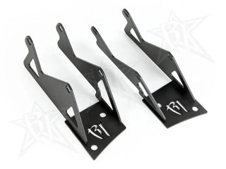 Rigid Industries Dual PRO A-Pillar Mounts (S/S) (F&R): Jeep Wrangler JK 2007-2018