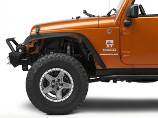 Raxiom 24-In Light Bar Hood Mounting Brackets: Fits Most Jeep Wrangler Models (2007-2018) - Black