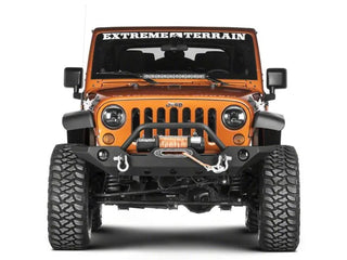 Raxiom 24-In Light Bar Hood Mounting Brackets: Fits Most Jeep Wrangler Models (2007-2018) - Black