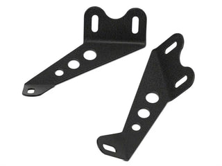 Raxiom 24-In Light Bar Hood Mounting Brackets: Fits Most Jeep Wrangler Models (2007-2018) - Black