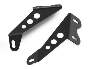 Raxiom 24-In Light Bar Hood Mounting Brackets: Fits Most Jeep Wrangler Models (2007-2018) - Black