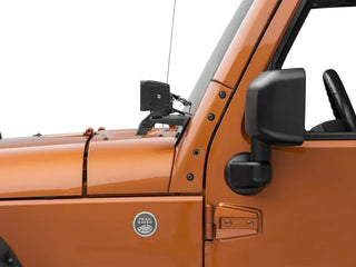 Raxiom Axial Series Windshield Pillar Light Brackets: Jeep Wrangler (07-18)