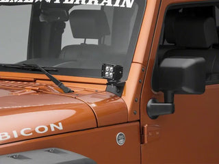 Raxiom Axial Series Windshield Pillar Light Brackets: Jeep Wrangler (07-18)