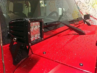 Rigid Industries PRO A-Pillar Mounts (S/S) (F&R): Jeep Wrangler JK 2007-2018