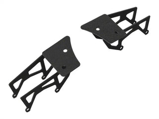 Raxiom Windshield Mounted Dual Light Brackets: Fits Most Jeep Wrangler Models (2007-2018) - Black