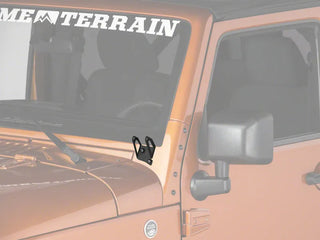 Raxiom Windshield Light Brackets: Jeep Wrangler (07-18)