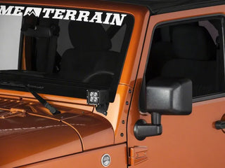 Raxiom Windshield Light Brackets: Jeep Wrangler (07-18)