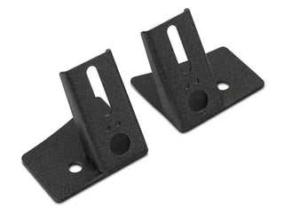 Raxiom Windshield Mounted Light Brackets: Fits Most Jeep Wrangler Models (2007-2018) - Black