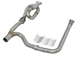 aFe Twisted Steel Y-Pipe 2"-2.5" Exhaust System (F&R): Jeep Wrangler Unlimited JK 2012-2018 3.6L