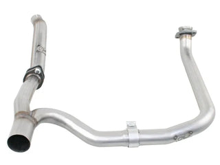 aFe Twisted Steel Loop Delete Down-Pipe & Y-Pipe 2"-2.5" Exhaust (F&R): Jeep Wrangler Unlimited JK 2012-2018 3.6L