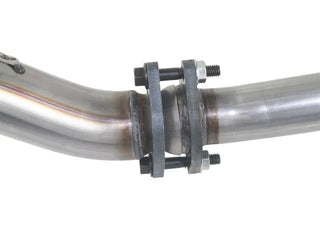 aFe Twisted Steel Loop Delete Down-Pipe & Y-Pipe 2"-2.5" Exhaust (F&R): Jeep Wrangler Unlimited JK 2012-2018 3.6L