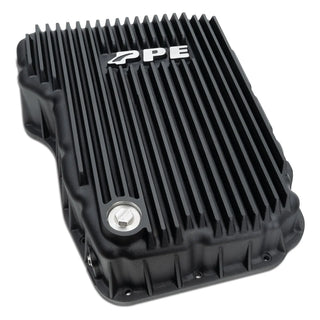 PPE HD Cast Aluminum Transmission Pan w/ Deep Spin-On Filter: Fits Dodge/Ram 2007-2024 6.7L Cummins 68RFE