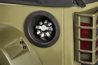 Rugged Ridge Brushed Aluminum Elite Fuel Cap: Jeep Wrangler / Gladiator (97-26)