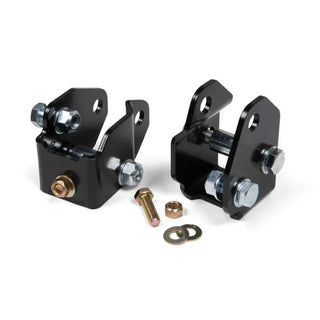 JKS Manufacturing Front Shock Relocation Brackets 2in Extension (FRONT): Jeep Wrangler JL 2018-2024 / Gladiator JT 2018-2024