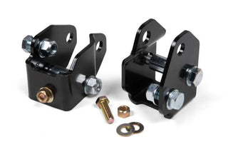 JKS Manufacturing Front Shock Relocation Brackets 2in Extension (FRONT): Jeep Wrangler JL 2018-2024 / Gladiator JT 2018-2024