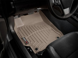 WeatherTech Front & Rear FloorLiners Tan: Jeep Grand Cherokee / Durango 2013-2015 w/ 2nd Row Bench Seat