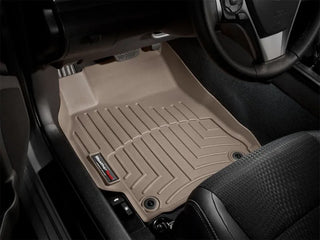 WeatherTech Front & Rear FloorLiners Tan: Jeep Grand Cherokee / Durango 2013-2015 w/ 2nd Row Bench Seat